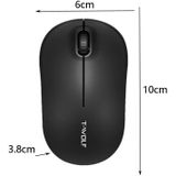 T-WOLF Q4 3 Keys 2.4GHz Wireless Mouse Desktop Computer Notebook Game Mouse(White)