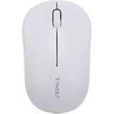 T-WOLF Q4 3 Keys 2.4GHz Wireless Mouse Desktop Computer Notebook Game Mouse(White)