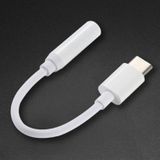 12.5cm USB-C / Type-C Male to 3.5mm Audio Female Adapter Converter (White)