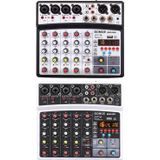 BMG-06D 6-channel Live Mixer Mobile Phone Bluetooth Sound Card Digital 16DSP Reverb Effect  EU Plug(White)