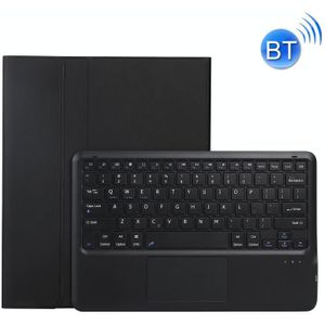 A12B-A-een ultradunne ABS Afneembare Bluetooth-toetsenbord Tablet Case met TouchPad & Pen Slot & Houder voor iPad Pro 12.9 2021/2020 / 2018 (Zwart)