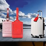 PU lederen bagagelabel multifunctionele koffer identificatie tag