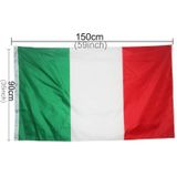 Polyester materiaal de Italiaanse nationale vlag  maat: 150 * 90cm