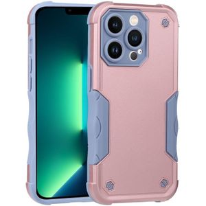 Non-slip Shockproof Armor Phone Case For iPhone 14 Pro(Rose Gold)