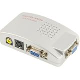 High Resolution VGA Video Conversion VGA to Video S-Video / PC to TV (VGA to AV ) Converter Box