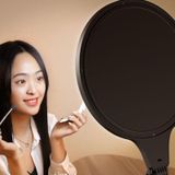 10 inch 26cm Live Broadcast Photography Desktop Beauty Fill Light Bracket  Style:Medium Version+Cooling Bracket(Black)