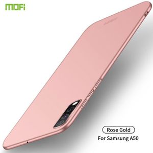 Voor Galaxy A50 MOFI Frosted PC ultradun hard case (rosé goud)