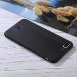 TOTUDESIGN For iPhone 8 Plus & 7 Plus Carbon Fiber Texture TPU Anti-slip Soft Protective Back Cover Case (Black)