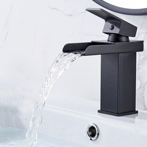 Bathroom Wide Mouth Faucet Square Sink Single Hole Basin Faucet  Specification: HT-81566 Wide-mouth Short Type