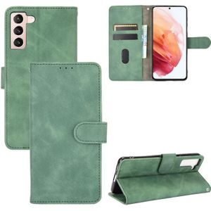 For Samsung Galaxy S30+ / S21+ 5G Solid Color Skin Feel Magnetic Buckle Horizontal Flip Calf Texture PU Leather Case with Holder & Card Slots & Wallet(Green)