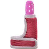 ZT001 Baby Silicone Molar Finger Cots Children Anti-Bite Hand Breathable Thumb Cots Teether Maternal And Baby Products(Pink)