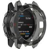 For Garmin Fenix 6 TPU Half Coverage Smart Watch Protevtice Case (Black)