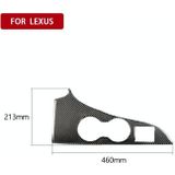 Car Carbon Fiber Water Cup Holder Panel Decorative Sticker for Lexus RX300 / 270 / 200T / 450h 2016-2019  Left Drive