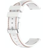 For Samsung Galaxy Watch 3 41mm / Active2 / Active / Gear Sport 20mm Silicone Replacement Strap Watchband(White)