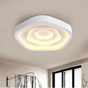 Rose Shape Modern Living Room Bedroom Minimalist LED Ceiling Lamp  Diameter: 780mm(Warm White)