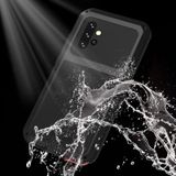 For Samsung Galaxy A52 5G / 4G LOVE MEI Metal Shockproof Waterproof Dustproof Protective Case with Glass(Silver)