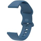 20mm For Amazfit GTS 2e Butterfly Buckle Silicone Replacement Strap Watchband(Midnight Blue)