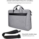 DJ06 Oxford Cloth Waterproof Wear-resistant Portable Expandable Laptop Bag for 15.6 inch Laptops  with Detachable Shoulder Strap(Grey)