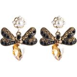 2 Pairs Boho Butterfly Exaggerated Earrings(Coffee)