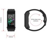H21 1 14-inch Steel Band Oortelefoon Afneembaar Smart Watch Ondersteuning Temperatuurmeting / Bluetooth Bellen / Spraakbesturing (Zilver)