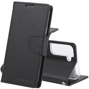 For Samsung Galaxy S22+ 5G GOOSPERY FANCY DIARY Cross Texture Leather Phone Case(Black)
