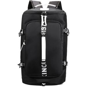 Large-Capacity Backpack Leisure And Light Mountaineering Travel Bag  Size: 18 inch(Black)