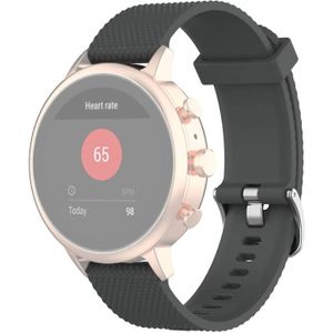18mm Texture Silicone Wrist Strap Watch Band for Fossil Female Sport / Charter HR / Gen 4 Q Venture HR (Grey)
