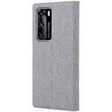 For Huawei P40 ViLi DMX-54 Shockproof TPU + PU Leather View Window Magnetic Attraction Horizontal Flip Protective Case with Card Slots & Holder & Sleep / Wake-up(Grey)