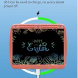 15inch Charging Tablet Doodle Message Double Writing Board LCD Children Drawing Board  Specification: Monochrome Lines (Pink)