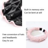 2 PCS Black Gelatin Shell Shape Cap Dual-Use Headband Sunshade Hat Sunscreen Outdoor Sun Visor Hat  Size: M (56-58cm)(Khaki)