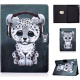 For Lenovo Tab M10 HD TB-X505F Colored Drawing Horizontal Flip Leather Case with Holder & Card Slots & Sleep / Wake-up Function(Music Leopard)