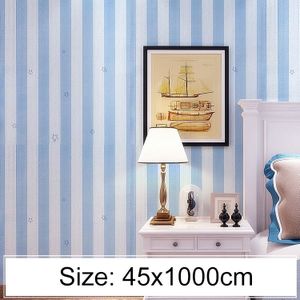 Creative PVC Autohesion Brick Decoration Wallpaper Stickers Bedroom Living Room Wall Waterproof Wallpaper Roll  Size: 45 x 1000cm (Sky Blue)