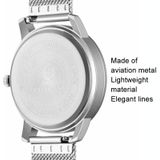 EUTOUR E041 heren magnetisch quartz horloge met 40 mm roestvrijstalen standaard (rosé goud)