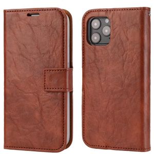 Crazy Horse Texture Detachable Magnetic Back Cover Horizontal Flip Leather Case with Holder & Card Slots & Photo Frame & Wallet For iPhone 11 Pro(Brown)
