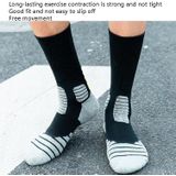 2 paar lengte buis basketbal sokken boksen roller schaatsen rijden sportsokken  maat: XL 43-46 yards (rood wit)
