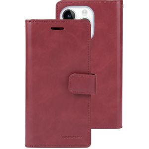 Voor iPhone 15 Pro Max GOOSPERY MANSOOR DIARY 9 kaartsleuven lederen telefoonhoesje