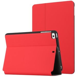 Voor iPad Mini  / 4/3/2/1 Dual-vouwen Horizontale Flip Tablet Leren Case met Houder & Sleep / Wake-Up-functie
