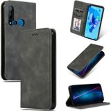 Retro Skin Feel Business Magnetic Horizontal Flip Leather Case for Huawei P20 Lite 2019 / Nova 5i(Dark Gray)