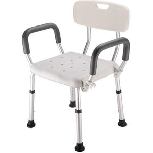 Aluminum Alloy Bath Chair with Backrest for Elderly / Pregnant Woman