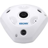 ESCAM Shark QP180 960P 360 Degrees Fisheye Lens 1.3MP WiFi IP Camera  Support Motion Detection / Night Vision  IR Distance: 10m