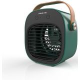 Household USB Portable Humidifying Spray Cooling Fan(Green)