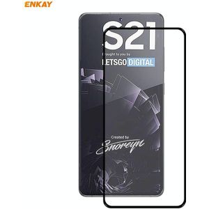 1 PCS For Samsung Galaxy S30 ENKAY Hat-Prince Full Glue 0.26mm 9H 2.5D Tempered Glass Full Coverage Film Support Fingerprint Unlock