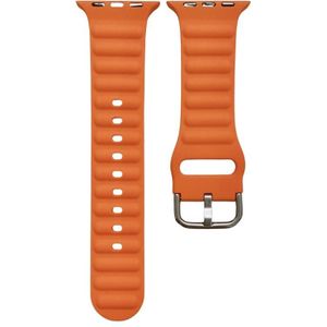 Siliconen horlogeband in één kleur voor Apple Watch Series 7 45 mm / 6 & SE & 5 & 4 44 mm / 3 & 2 & 1 42 mm