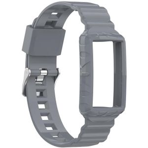 Voor Fitbit Charge 4 Silicone One Body Armor Watch Strap