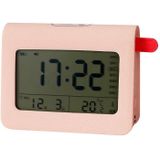 ZKLiLi Lazy Snooze Applet Alarm Clock Bedside Bluetooth Multifunctional Silent Digital Alarm Clock(Pink)