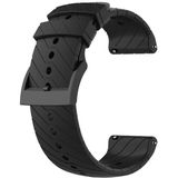 For Suunto 7 Lightning Silicone Strap(Black)