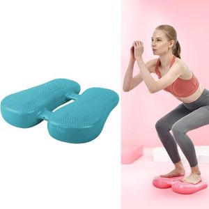 Home Fitness Yoga Balance Inflatable Foot Pad Aerobic Step Training Leg Relaxation Massage Pad(Blue)