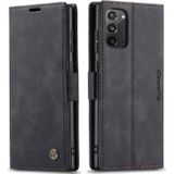 For Samsung Galaxy Note20 CaseMe Multifunctional Horizontal Flip Leather Case  with Card Slot & Holder & Wallet(Black)