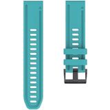 Voor Garmin Fenix 6s Quick Release siliconen band (blauw-groen)