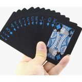 2 stuks plastic PVC poker kaarten waterdichte zwarte speelkaarten creatieve gift duurzaam Poker